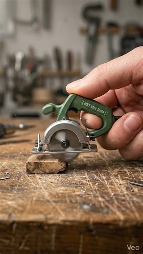 Tiny Circular Saw Actually Cuts Wood – Mini Tool Build
