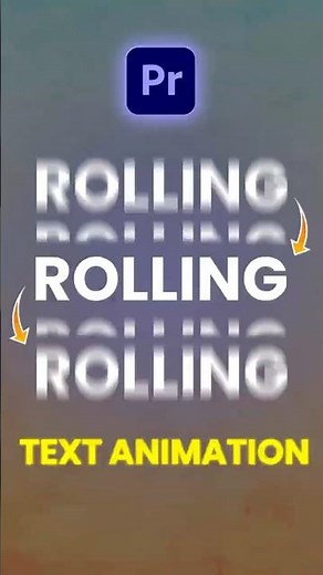 Scrolling text animation | #premierepro #tutorial