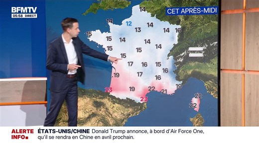 Météo: un temps plutôt dégagé sur la France, à l'exception de la Corse et du Finistère