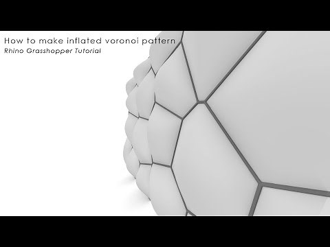 How to make inflated voronoi pattern in Rhino Grasshopper