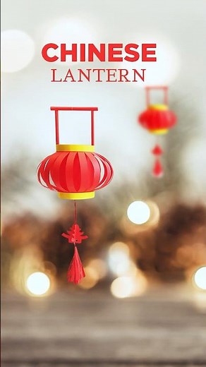 WOW! Make This Stunning DIY Chinese Lantern in Minutes ✨ | Paper Lantern Craft #Shorts