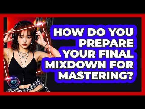 How Do You Prepare Your Final Mixdown For Mastering? - Electronic Mix Masters