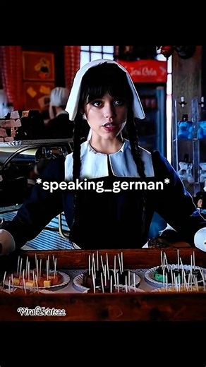 Why Jenna Ortega’s German in Wednesday Confused Everyone 😳🖤#jennaortegawednesday #shorts