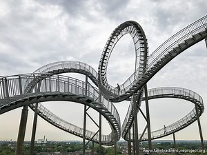 The Slowest Rollercoaster in the World - Tiger and Turtle Walking Coaster Duisburg