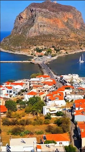 Monemvasia The Medieval City Built Into a Rock 🏰 #history #shorts