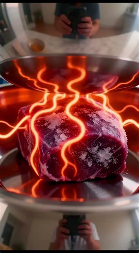 How to defrost a steak #cute #lifehacks #fyp