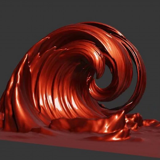 Abstract Wave Effect