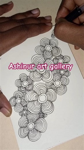 Easy zen doodle ART ✨️ #zenpatterns #doodle #shorts