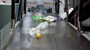 Waste sorting by mechanical manipulator.