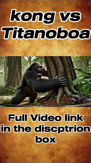 King Kong vs. Titanoboa #shorts