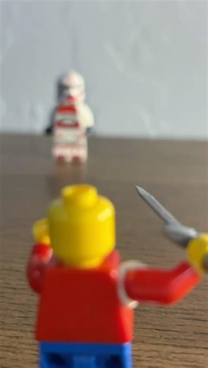 LEGO Stopmotion Sword Fight! #shorts #lego #clones #starwars #fighting #animation #shorts #fyp #cool