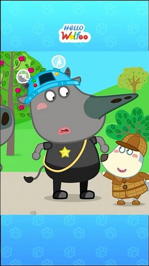 Detective Wolf Finds the Real Police! 🕵️🚨 Lie Detector Hat | Kids Learn Honesty #shorts