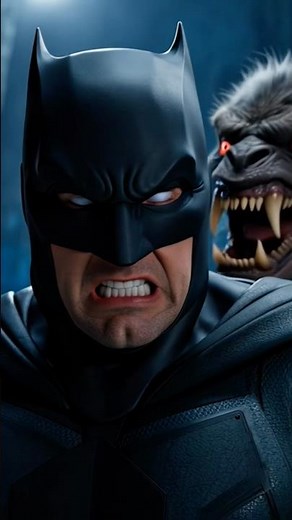 Batman fights bat in bat cave…