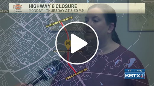 New Highway 6 closures tonight as speeding, crashes rise during Big 6 project - NewsBreak