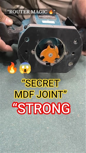 Strongest MDF Joint Using Router 😲 Center Strip Trick #shorts #woodworking #diy #RouterTrick