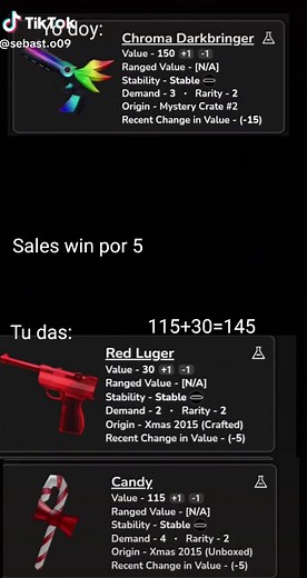MM2 Luger Chroma Candy Value and Elder Set in Roblox Murder Mystery 2