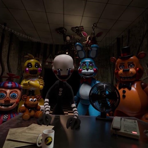 Nightguard saved by 6AM FNAF 2 Toy Animatronics