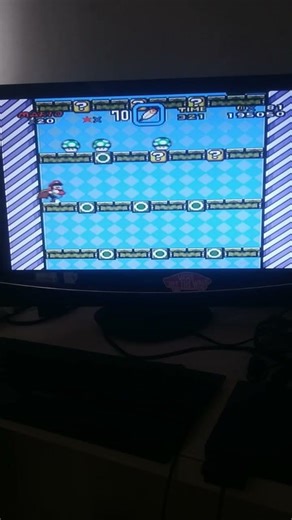 pegando as vidas no bônus de super Mario world