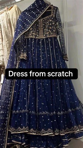 Creating a Royal Blue Dress from Scratch