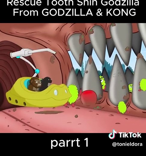 Rescue Tooth Shin Godzilla From GODZILLA & KONG: The Battle Against Decay FUNNY | Godzilla Cartoon 1
