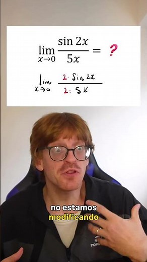 Uso del límite fundamental de sinx/x #matematicas #profedemate