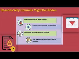 How to Unhide Some Columns in Power BI Matrix | Power BI Training Guide | Power BI Tutorial