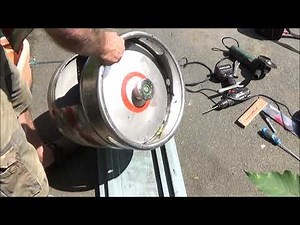 Making A Wood Burning Stove From A Stainless Beer Keg Barrel