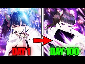 Spending 100 Days As Flower Breathing Kanao Tsuyuri In Demonfall...(Roblox)