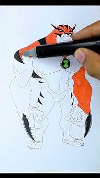 Ben 10 Alien Rath Coloring | Simple Drawing #shorts