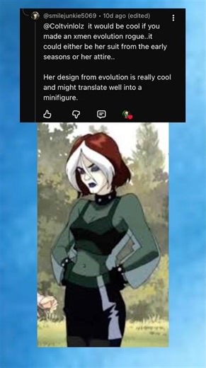 How to make Rogue from X-Men: Evolution in Lego ‪@PorgCustoms‬