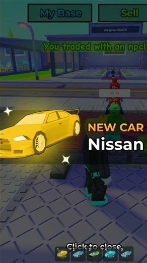 Golden Nissan 🚕 #roblox #stealacar #robloxcar #robloxstealacar #car