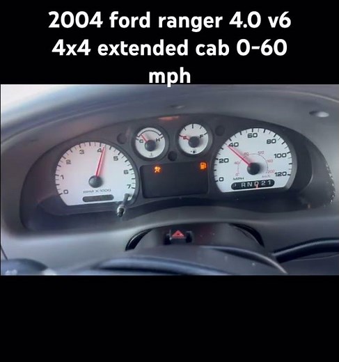 2004 ford ranger 4.0 v6 4x4 extended cab 0-60 mph