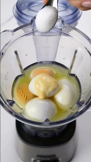 Oil-Free Mayonnaise using Boiled Eggs! 🥚✨ #HealthyHacks
