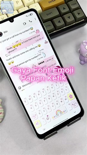 Design your own cute keyboard with emojis and fun themes.
