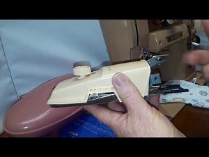 Operating Vintage SINGER Buttonhole Maker Part Two