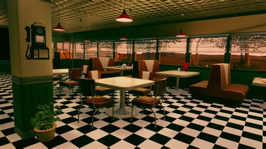 【VRChatワールド紹介】Aromerican Diner