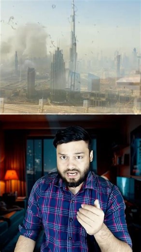 Iran’s MISSILE Coming Towards BURJ KHALIFA - Israel Vs Iran Middle East Situation Explained #shorts