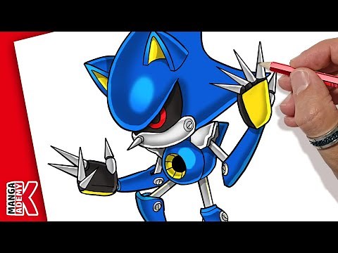 how to draw METAL SONIC