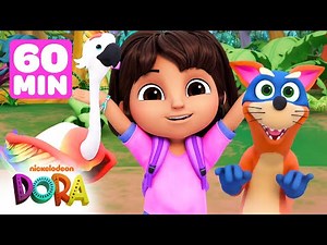 60 MINUTES of Dora & Swipers Best Rainforest Rescues! | Dora & Friends