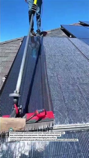 Solar Panel Deep Cleaning for Maximum Efficiency ⚡ #SolarMaintenance #CleanEnergy #DIY