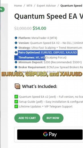 Quantum Speed EA V2 – Ultra-Fast Forex Scalping Robot