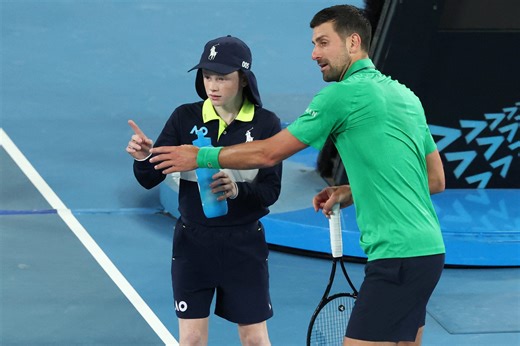 Novak Djokovic narrowly avoids disqualification during Australian Open match with Botic van de Zandschulp