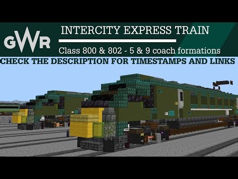 Minecraft Great Western Railway Class 800 IET tutorial