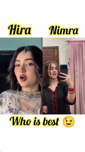 🤍hira faisal VS nimra mehra.who is best 😉#hirafaisal#nimra mehra