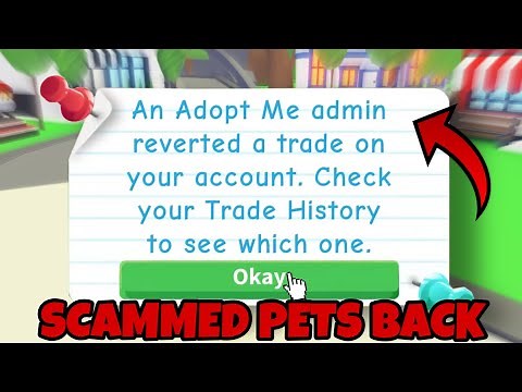 How to get Any SCAMMED PET BACK in Adopt Me… (2022)