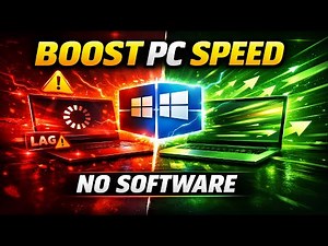 How to Speed Up Windows 10/11 Without Any Software (Full Optimization)