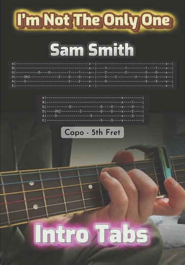 Learn to Play 'I'm Not The Only One' by Sam Smith