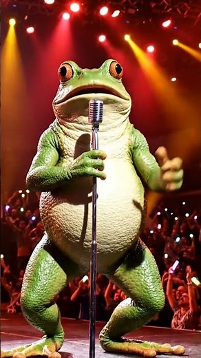 Frog Singing Bollywood Songs on Stage 🐸🎤 #shorts