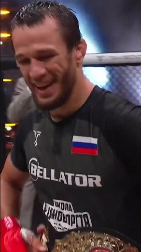 UNDEFEATED USMAN DOES IT AGAIN! 👏 Usman Nurmagomedov defends with Khabib at #bellatorsandiego 🏆