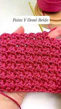 🔥 Le point V demi-bride au crochet : Simple, rapide et ultra stylé